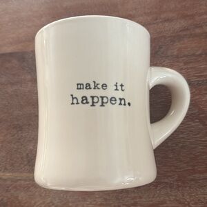 NATURAL LIFE Cream Ceramic Mug for Dining Inspiration